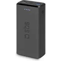 SBS Powerbank Puro Fast 20000 mAh 2x USB-A + 1x USB-C - svart