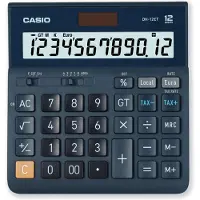 Casio DH-12ET Bordsräknare Mörkblå Display (ställen): 12 solcell (L x B x H) 101 x 159 x 29 mm