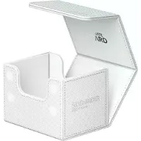 Ultimate Guard Sidewinder 100+, Kortlåda för 100 Dubbel-Fodrade TCG-Kort, Vit, Magnetisk Stängning