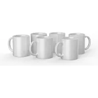 Cricut - Unfinished-mugg - 340 ml - vit - keramik (förpackning om 6)