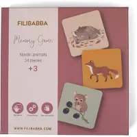 Filibabba Memoryspel - Nordiska Djur - - One Size - Memoryspel