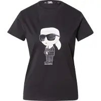 Karl Lagerfeld T-shirt 'Ikonik 2.0' svart / vit