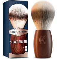Gillette King C. Gillette: Shaving Brush - Rakborste med trähandtag