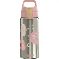 SIGG 6023.40, Daglig användning, 500 ml, Fliplock, Rostfritt stål, Rosa, Rostfritt stål, Barn