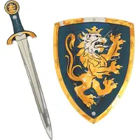 Liontouch Maskeradkläder - Noble Knight-Set - Svärd och sköld - - - One Size - Maskeradkläder