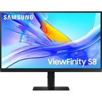Samsung ViewFinity S8 S32D800UBU - S80UD Series - LED-skärm - USB - 32 - 3840 x 2160 UHD @ 60 Hz - IPS - 350 cd/m² - 1000:1 - HDR10 - 5 ms - HDMI, DisplayPort, USB-C - svart