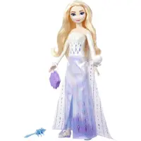 Disney Prinsessan Elsa Snurra Och Avslöja Överraskningsdocka