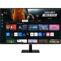 Samsung S32DM702UU - M70D Series - LED-skärm - Smart - 32" - 3840 x 2160 4K @ 60 Hz - VA - 300 cd/m² - 3000:1 - HDR10 - 4 ms - 2xHDMI, USB-C - högt...