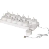 Star Trading Värmeljus STAR T LED laddstation 12 ljus