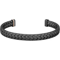 BOSS Black cuff with herringbone pattern