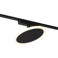 QAZQA Modern spotlight svart för enfas skensystem inkl. LED - Magnetic Puk