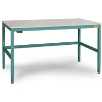Manuflex LC3926.5021 ESD Arbetsbordmöbel Vattenblå