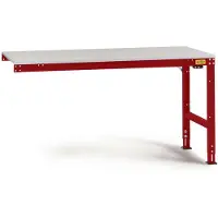 Manuflex LU6128.3003 ESD Arbetsbordmöbel Rubinröd