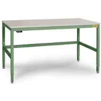 Manuflex LC3116.6011 ESD Arbetsbordmöbel Resedagrön (RAL 6011)