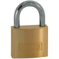 Kasp K12050A1 Hänglås 50 mm Lika låsning Guldgul Nyckel