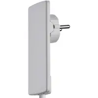 Evoline 1510.0000.0300 Stickpropp flat Plast med urkopplingshjälp 230 V Vit IP20
