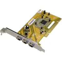 Dawicontrol DC-1394 PCI FireWire Controller 3 Port PCI-Express-kort PCI RAID-kompatibel