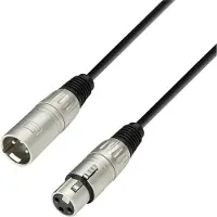 Adam hall K3MMF1000 XLR Anslutningskabel [1x XLR-honkontakt - 1x XLR-hankontakt] 10.00 m Svart