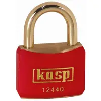 Kasp K12440REDD Hänglås 40 mm Ny låsning Guldgul Nyckel