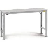 Manuflex LU7028.9006 ESD Arbetsbordmöbel Aluminiumsilver