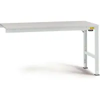 Manuflex LU6038.7035 ESD Arbetsbordmöbel Grå-vit (RAL 7035)