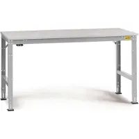 Manuflex LU4016.9006 ESD Arbetsbordmöbel Aluminiumsilver