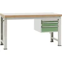 Manuflex WP5414.6011 Arbetsbänk Resedagrön (RAL 6011)