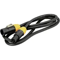 Eurolite IP T-Con XLR Anslutningskabel [1x XLR-hankontakt - 1x XLR-honkontakt] 15 m Svart/orange