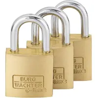 Burg wachter 29921 Hänglås 20 mm Lika låsning Mässing Nyckel