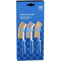 PFERD TOOLS Pos borstset handborste böjd BSO HBG 1-radig rostfritt stål-mässing-tråd Ø0,30 POS SET BSO HBG 43900005 1 set