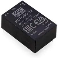 MEAN WELL MDD03F-15 DC/DC-omvandlare kretskort 100 mA 3 W Antal utgångar: 2 x Innehåll 1 st