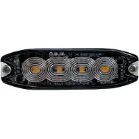 Berger & Schroeter Framblixt / Gatustädare LED Front- Heckblitzer orange E9 10R-06 1386, SAE W117, X A1 E9 00.1957 12 V, 24 V via bilens elsystem
