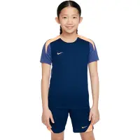 Nike Tränings T-Shirt Dri-FIT Strike - Navy/Lila/Orange Barn, storlek M: 137-147 cm
