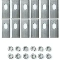 Dreame MBKA10, Gräsklipparblad, , A1, A1 Pro, A2, Silver, 12 styck