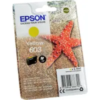 Epson 603 - 2.4 ml - gul - original - blister med RF-larm/akustiskt larm - bläckpatron - för Expression Home XP-2150, 2155, 3150, 3155, 4150, 4155 WorkForce WF-2820, 2840, 2845, 2870