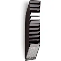 Durable flexxibox 12 A4 informationsbladshållareset, 12 fack för DIN A4 stående format svart mått. (B x H x T) 240 x 1115 x 135 mm.
