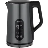 Trisa Digital Boil Vattenkokare med display, Temperaturförval Antracit Kapacitet: 1.7 l