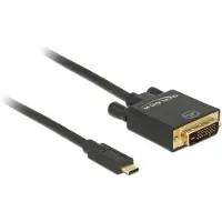DeLOCK Usb C Till Dvi 24+1 Pin Video 4k Kabel 2m 30hz