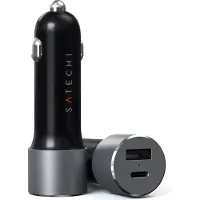 Satechi ST-TCPDCCM Laddningsadapter 72 W 1x USB-A, 1x USB-C Antracit Inomhus