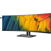 Philips 45B1U6900C - LED-skärm - böjd - 45 (44.5 visbar) - 5120 x 1440 Dual Quad HD @ 75 Hz - VA - 450 cd/m² - 3000:1 - DisplayHDR 400 - 4 ms - 2xHDMI, DisplayPort, USB-C - högtalare - svart
