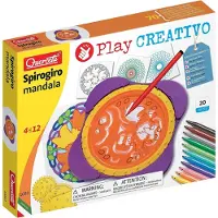 Quercetti Teckningsset - Spirogiro Mandala - 20 Delar - 1680 - - One Size - Kreativt lekset