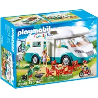 Playmobil 70088 Husbil och Familj, Familjeskoj, 135 delar, Camping