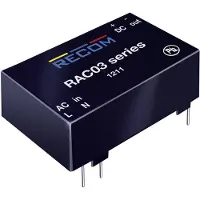 Recom AC/DV-nätdel för kretskort RAC03-24SC 24 V/DC 0.125 A 3 W