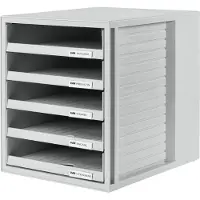 HAN kontorslåda öppen/1401-11 275x330x320mm ljusgrå polystyrol (PS)