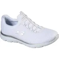SKECHERS Summits Mesh-tyg Bekväma Mångsidiga Stötdämpande Slitstarka Andningsbara Lätta Låga Vardagsskor Dam sneakers 12980-WSL 36