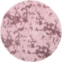 vidaXL Ryamatta med lång lugg NAVARRA dammig rosa 100x100 cm polyester