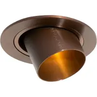 QAZQA Modern infälld spotlight mörkbrons GU10 35 mm rund, vridbar - Installa