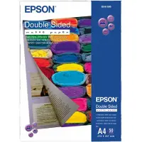 Epson Double-Sided Matte Paper C13S041569 Fotopapper DIN A4 178 G/m² 50 ark Båda sidorna skrivbara, Matt