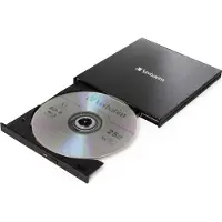 Verbatim External Ultra HD 4K Bluray-brännare extern 4K-videostöd Box USB-C (USB 3.2 Gen 1) Svart
