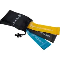 Pure 2 Improve body shaper-band, set om 3 | svart, blå och gul